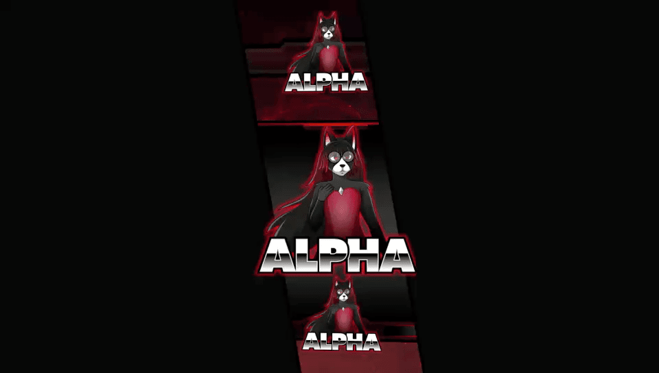 Digital creator packs featuring red and black stream alert.