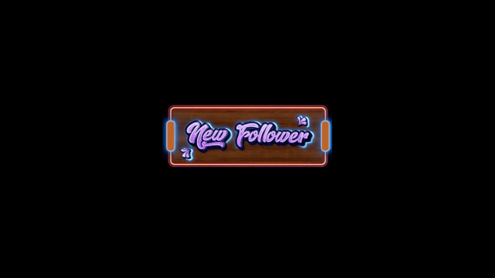 Digital creator packs featuring new-follower stream alert.