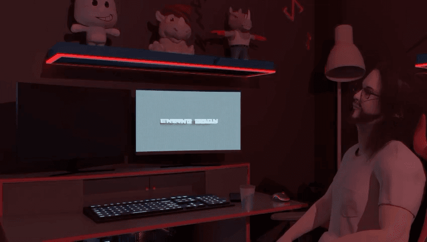 Digital creator packs featuring virtual room overlay animation.