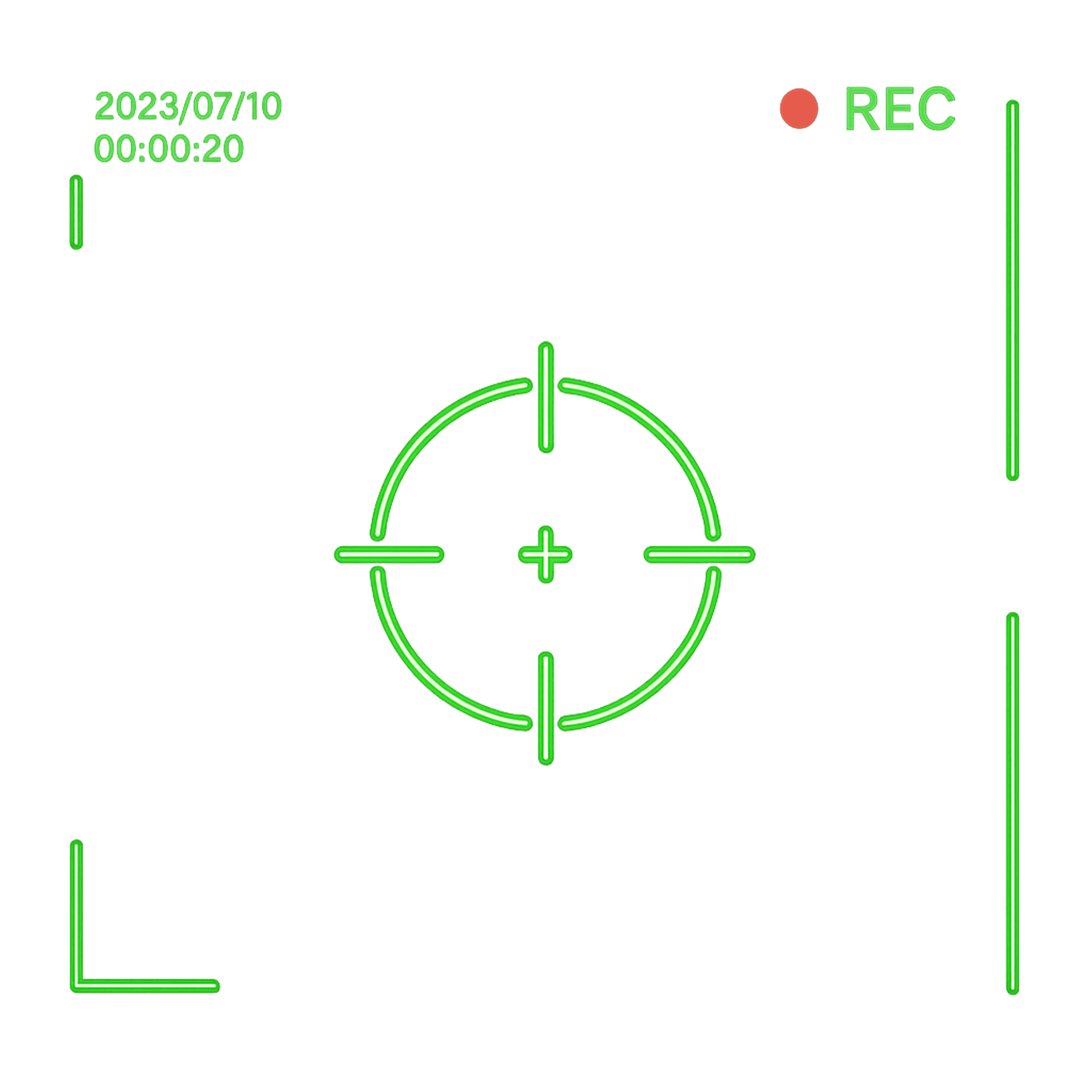 Digital creator packs featuring green bars lines crosshair icons.