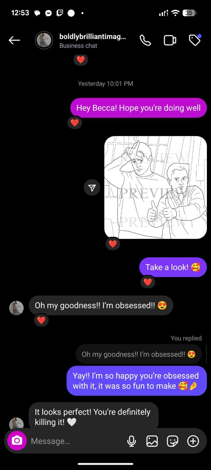 Instagram feedback 5