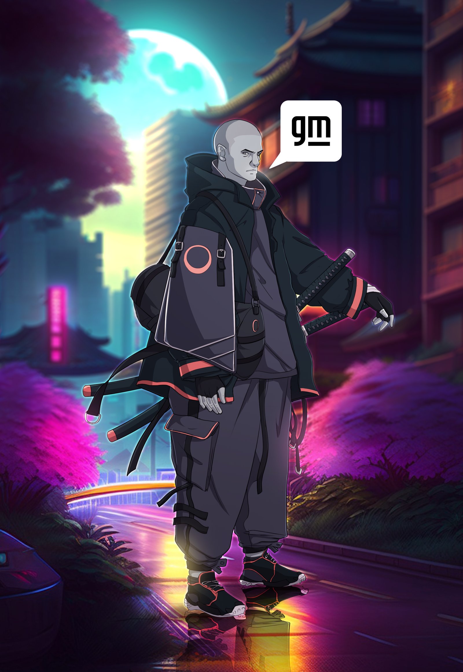 Brand cover style 2D illustration